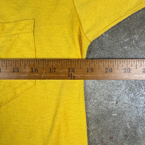 Vintage Screen Stars Gold Pocket T-Shirt Men’s Large Single Stitch 80s 90s - Picture 6 of 8